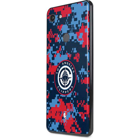 NBA LA Clippers Digi Camo Google Pixel 3 XL Skin
